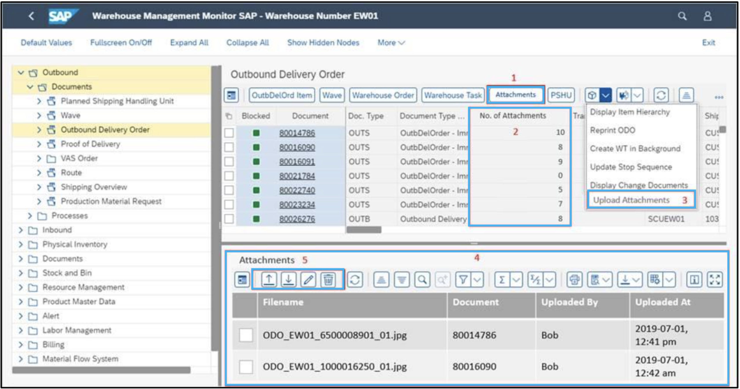 Attachment Services for EWM on S/4HANA 2020